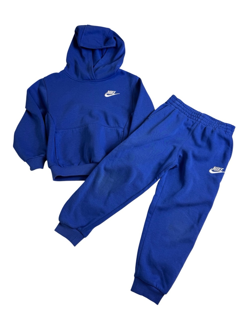 Nike Unisex Toddler Kids Blue Fleece Hoodie & Joggers Set 5-6 Yrs